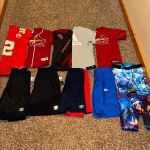 Lot of boys size medium and large clothes